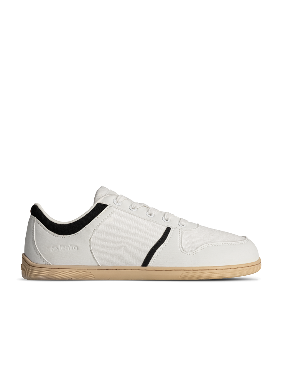 Barefoot Sneakers - Be Lenka Echo - White & Black Vegan