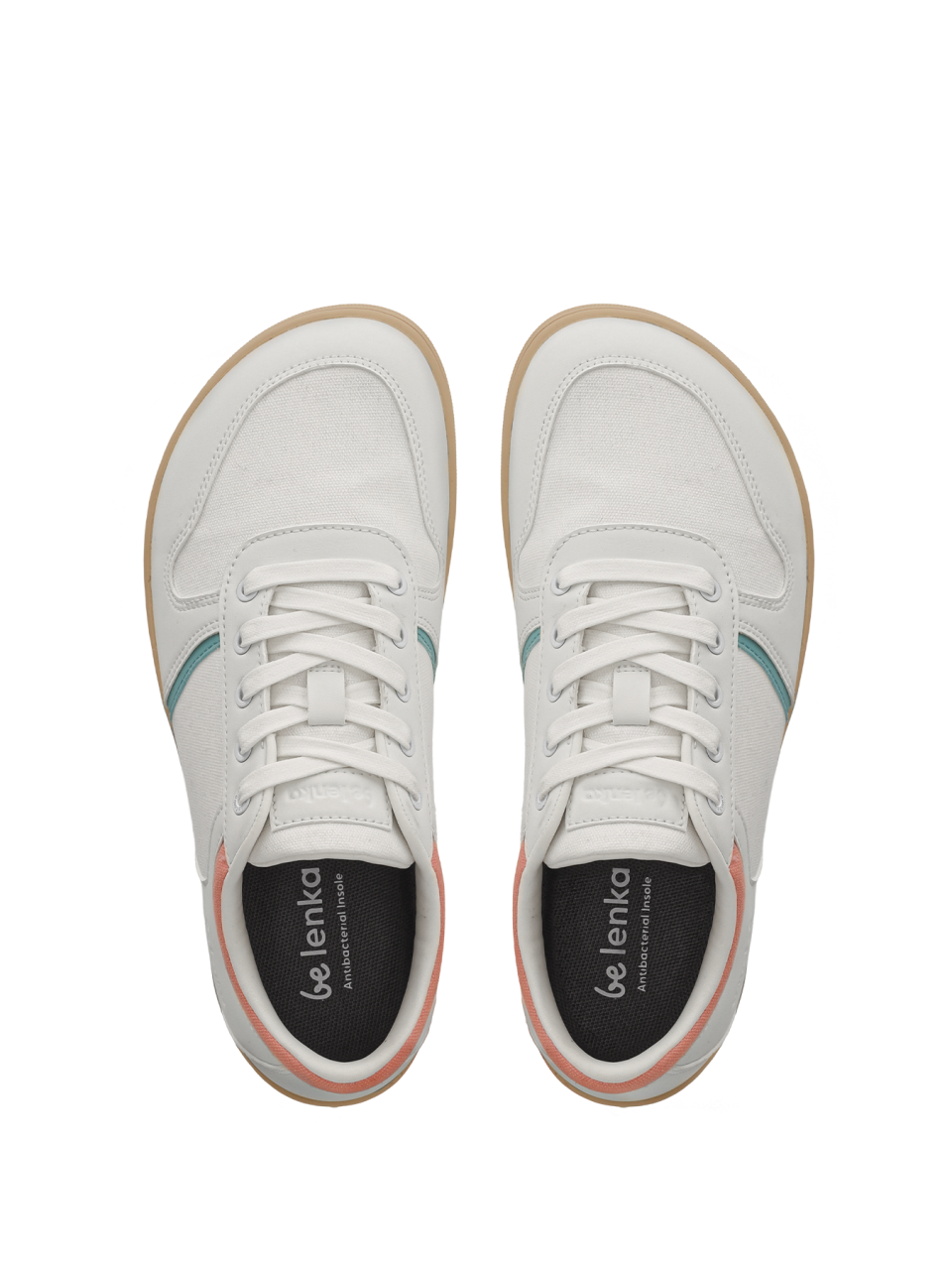 Barefoot Sneakers - Be Lenka Echo - White & Cotton Candy Vegan