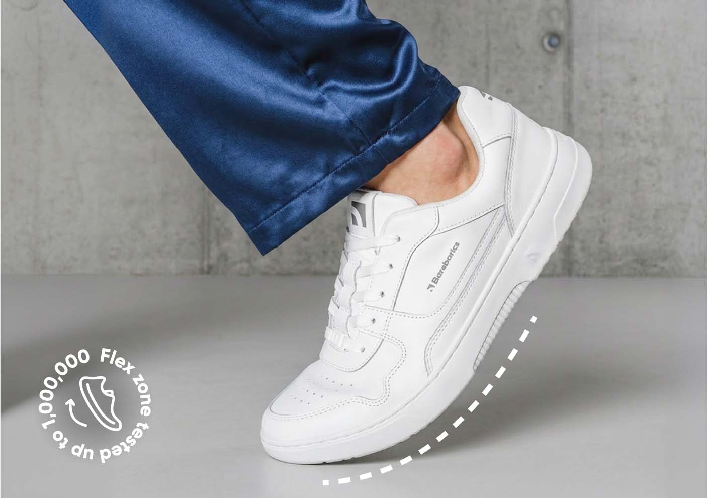 Barebarics Zing barefoot sneaker – flexible sole tested up to 1,000,000 bends