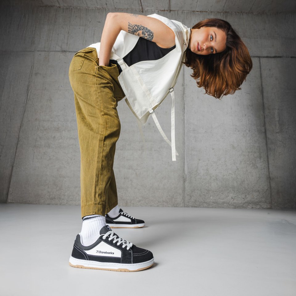 Barefoot Shoes Barebarics Legend - Black & White