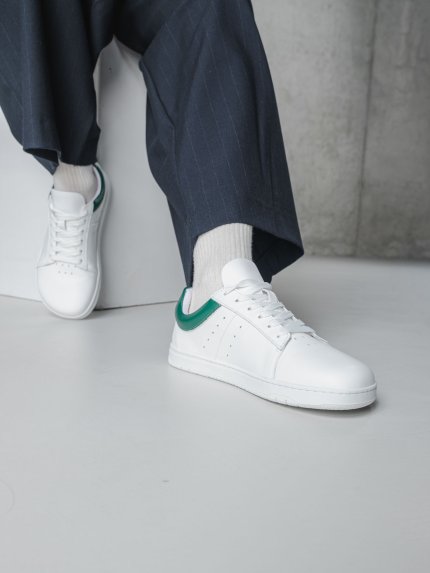 Barefoot Sneakers Barebarics Enigma - White & Dark Green