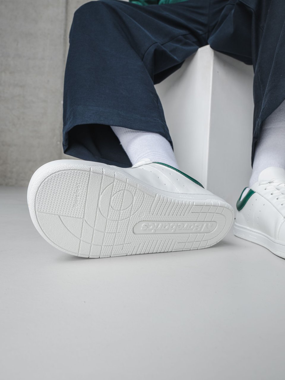 Barefoot Sneakers Barebarics Enigma - White & Dark Green