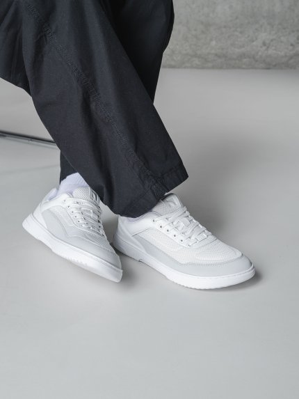 Barefoot Sneakers Barebarics Vaporo - White & Light Grey