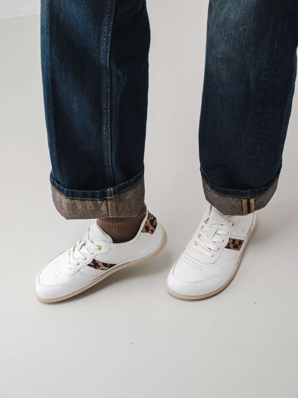 Barefoot Sneakers Be Lenka Cellestia - White & Leopard