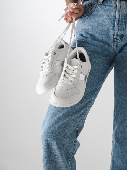 Barefoot Sneakers Be Lenka Cellestia - White & Silver