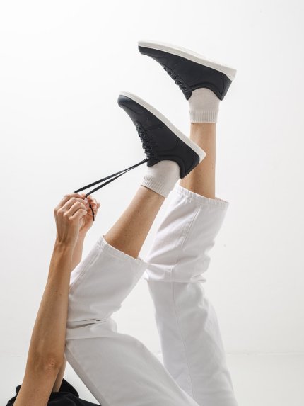 Barefoot Sneakers - Be Lenka Echo - Black & White