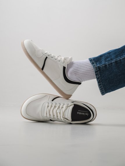 Barefoot Sneakers - Be Lenka Echo - White & Black Vegan