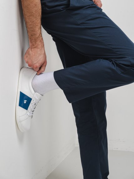Barefoot Sneakers Be Lenka Elite - White & Dark Blue