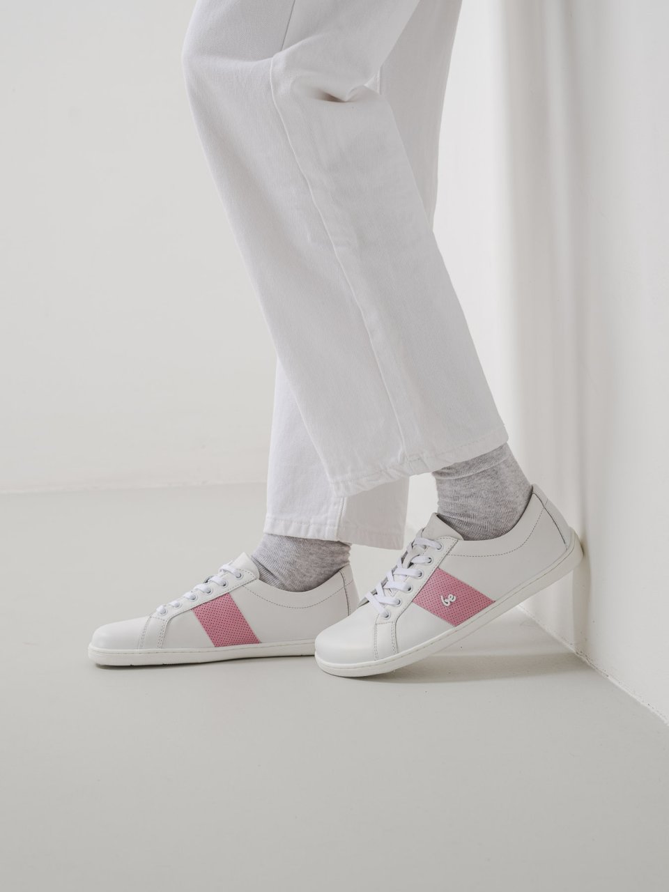 Barefoot Sneakers Be Lenka Elite - White & Pink