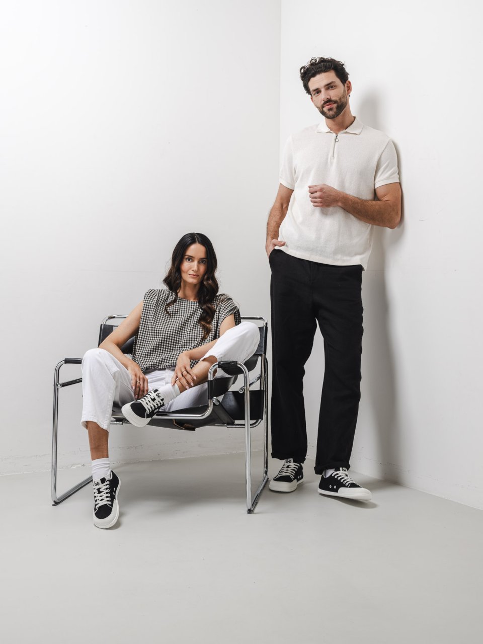 Barefoot Sneakers Be Lenka Rebound - Black & White