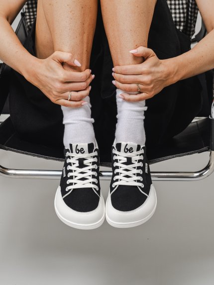 Barefoot Sneakers Be Lenka Rebound - Black & White