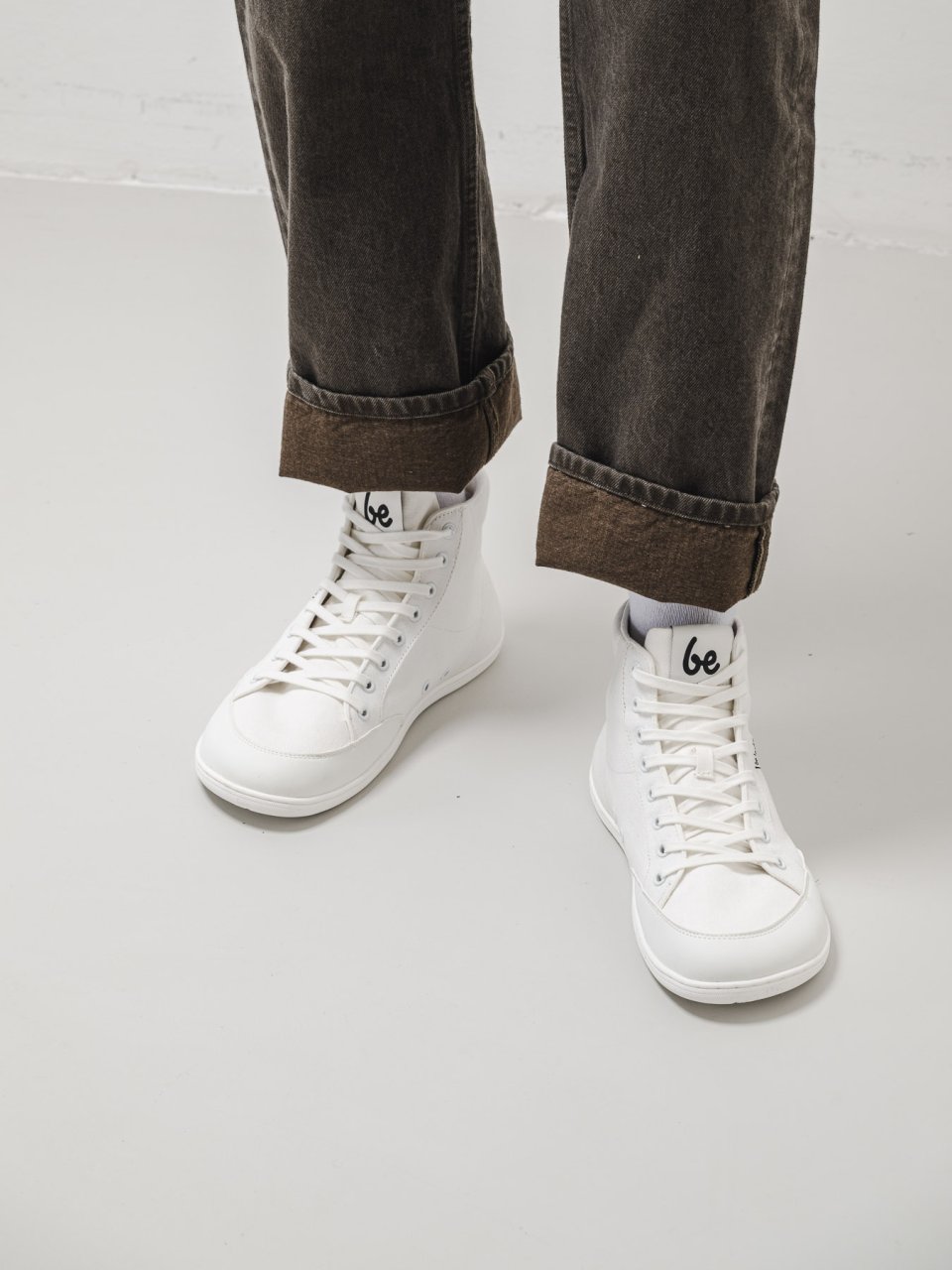 Barefoot Sneakers Be Lenka Rebound - High Top - All White