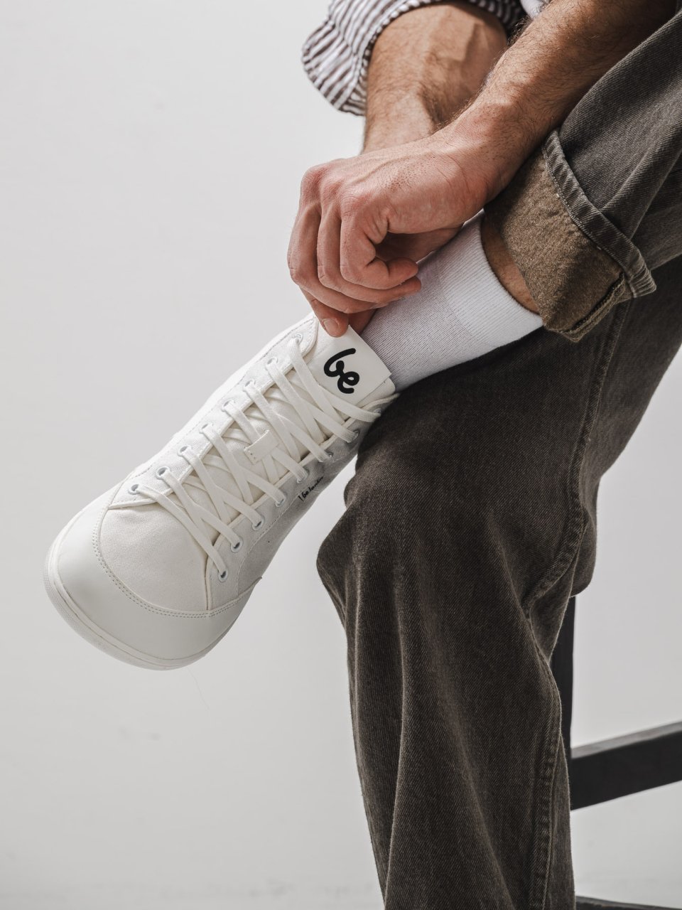 Barefoot Sneakers Be Lenka Rebound - High Top - All White