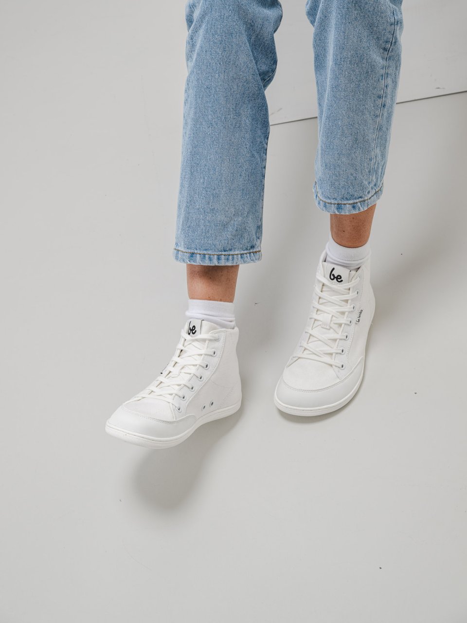 Barefoot Sneakers Be Lenka Rebound - High Top - All White