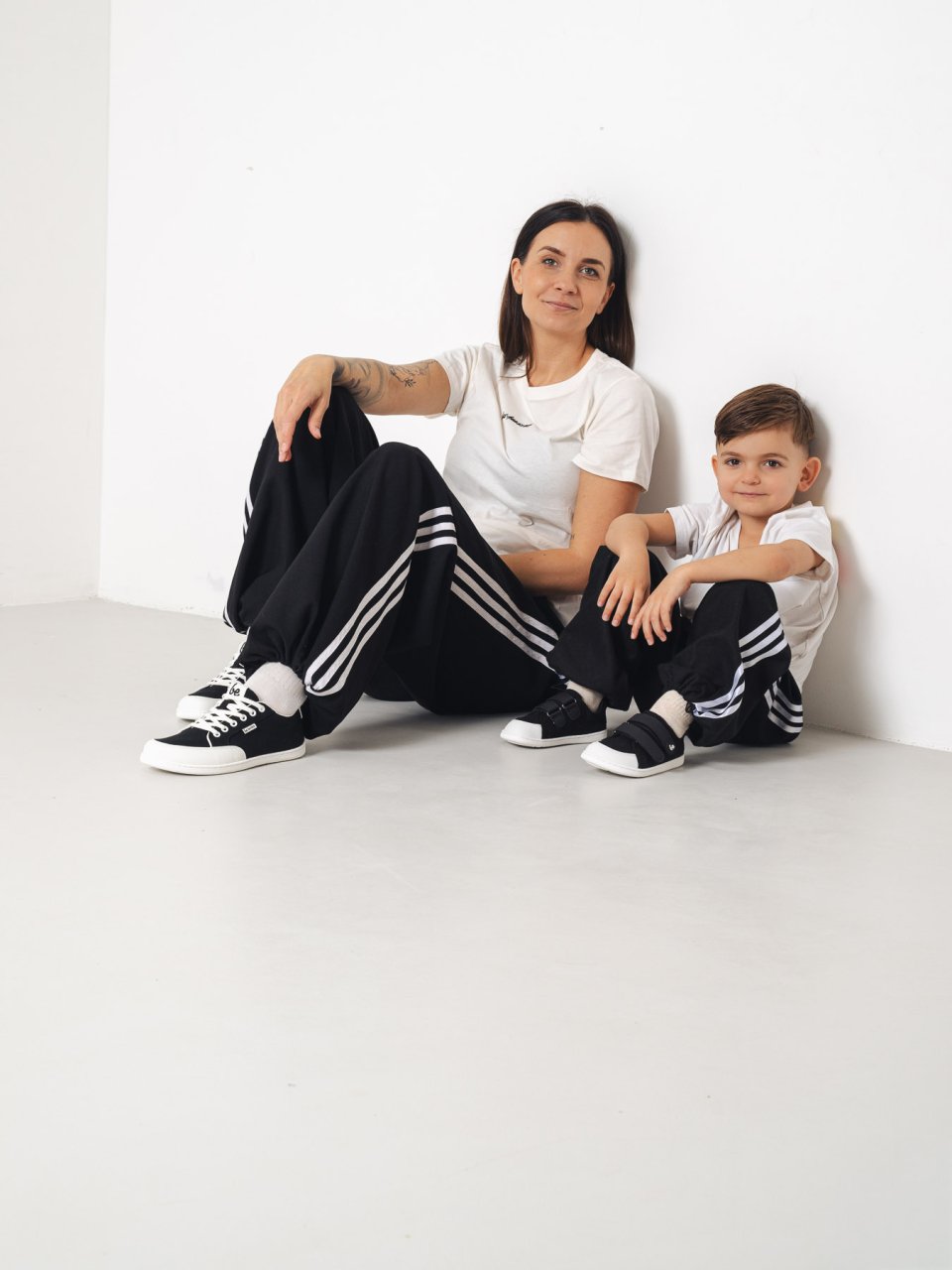 Kids barefoot sneakers Be Lenka Canvi Preschool - Black & White