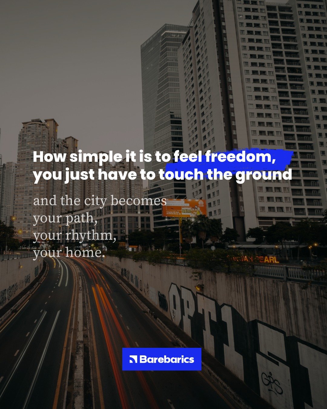 Freedom isn’t about where yo