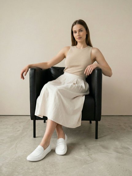 Barefoot Moccasins Be Lenka Buena - All White