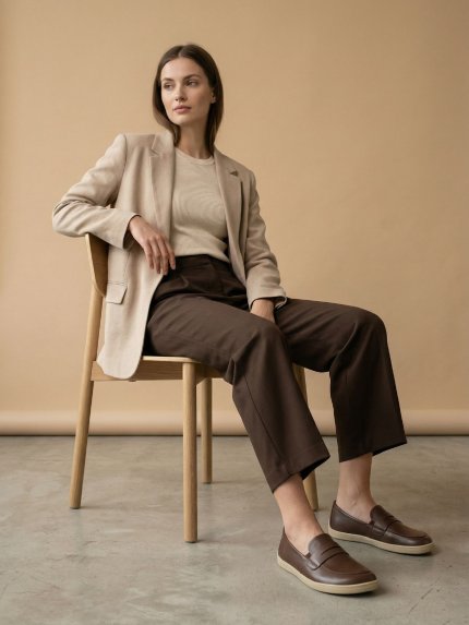 Barefoot Moccasins Be Lenka Buena - Dark Brown & Beige