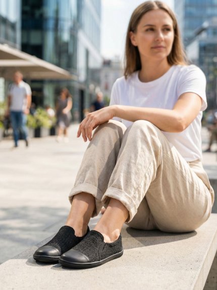 Barefoot Slip-on shoes Be Lenka Breeze - All Black