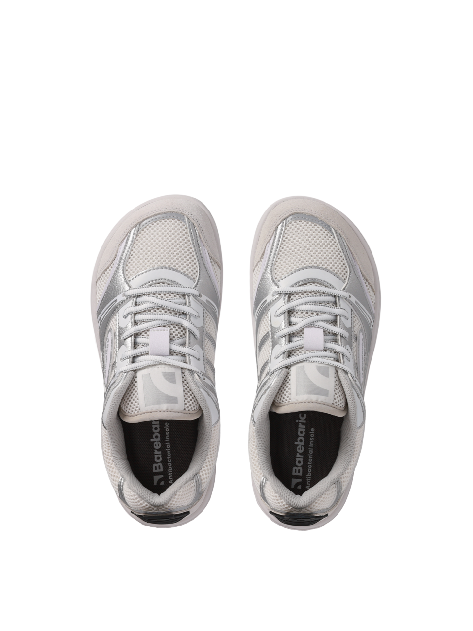 Barefoot Sneakers Barebarics Dropsta - Silver & White