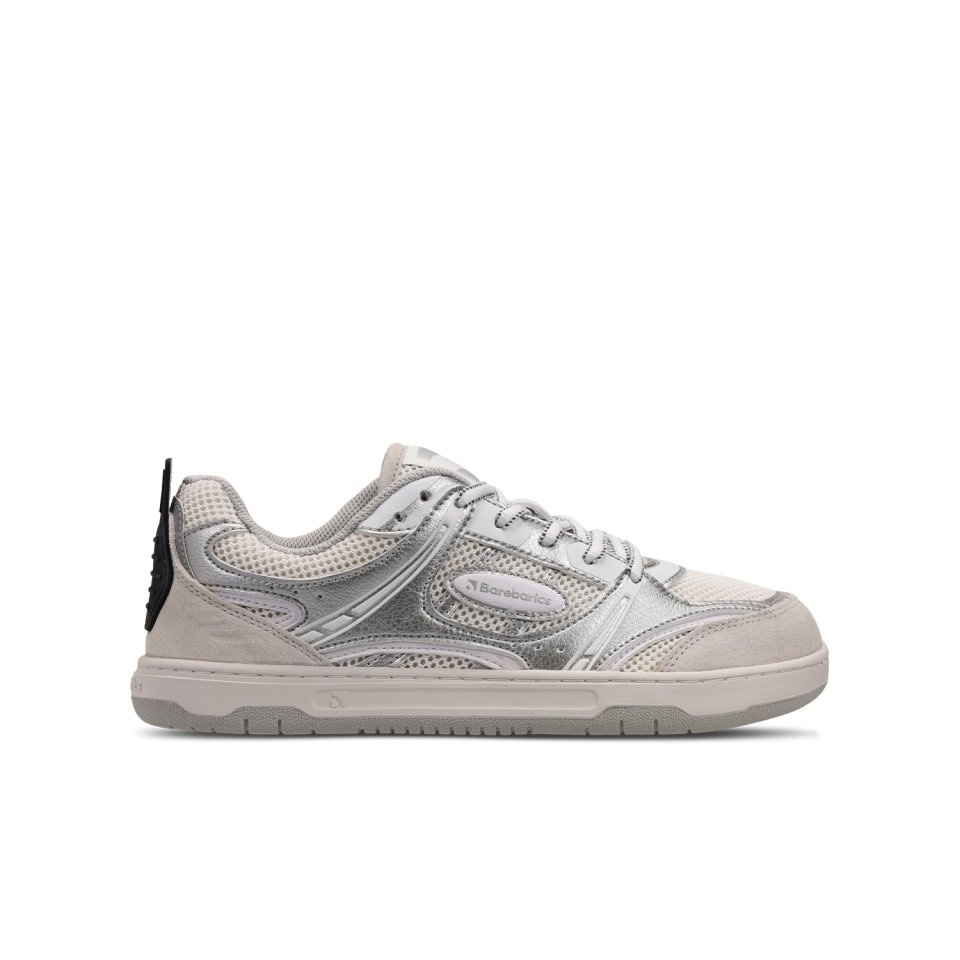 Barefoot Sneakers Barebarics Dropsta - Silver & White