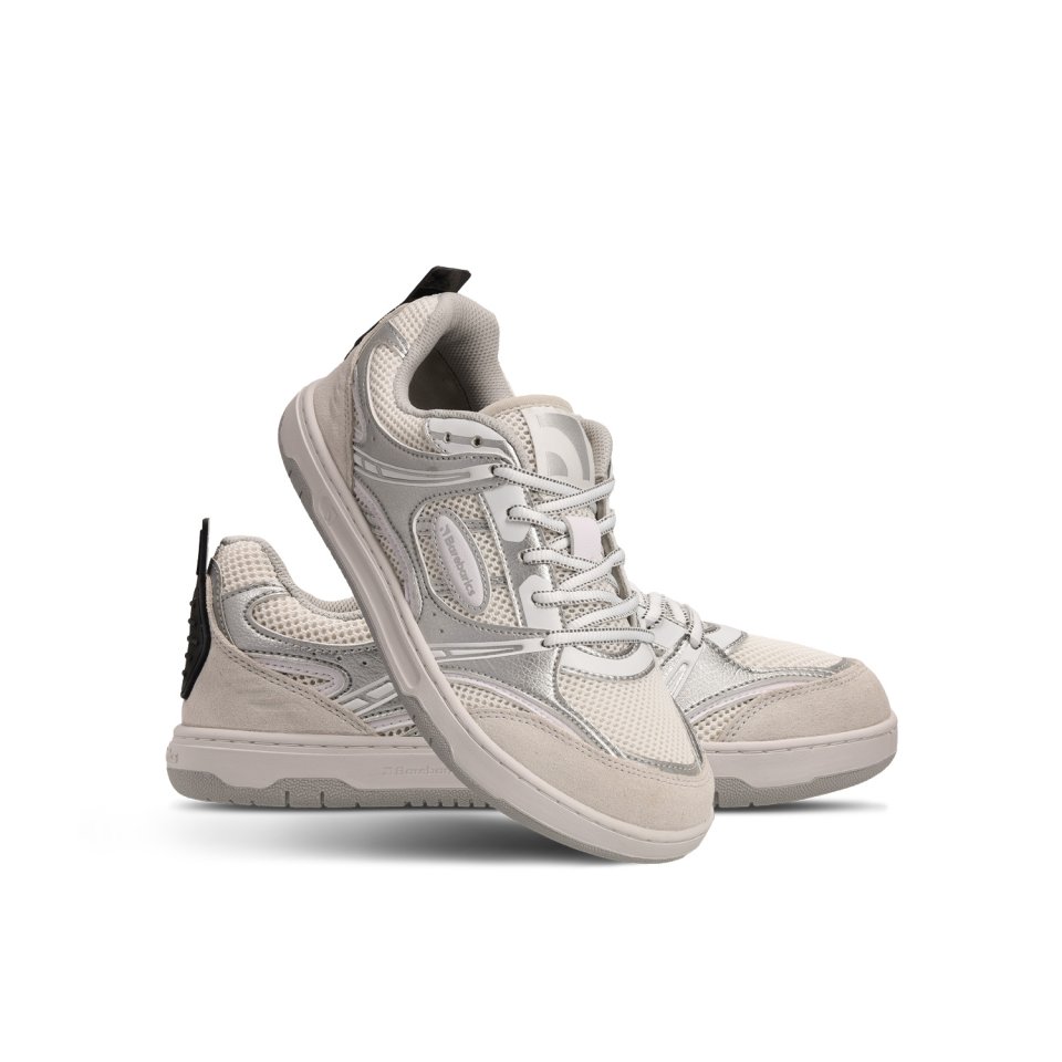Barefoot Sneakers Barebarics Dropsta - Silver & White