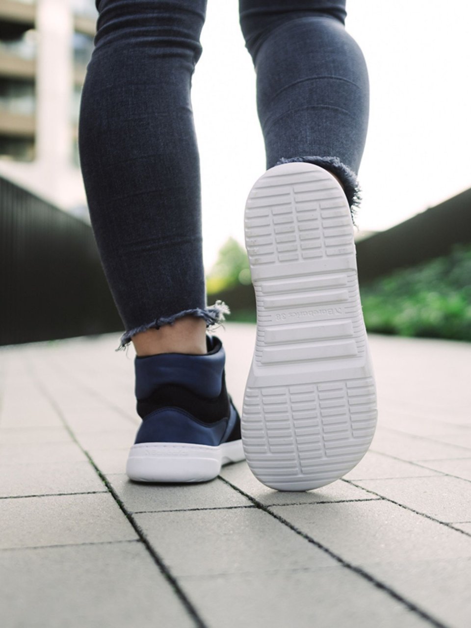 Barefoot Sneakers Barebarics Lynx - Dark Blue & White