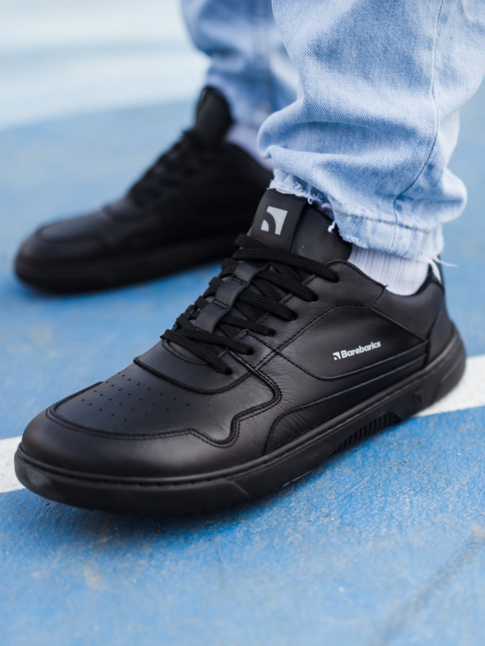 Barefoot Sneakers Barebarics Zing - Black - Leather