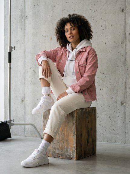 Barefoot Sneakers Barebarics Zing - Fresh - White & Coral Pink