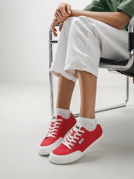 Barefoot Sneakers Be Lenka Rebound - Red & White
