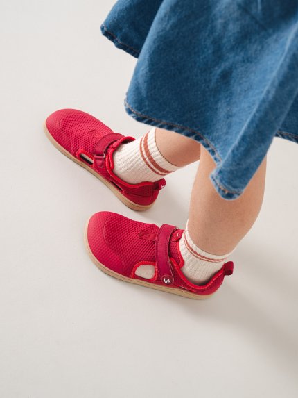 Kids' barefoot sandals Zest Kids - Berry