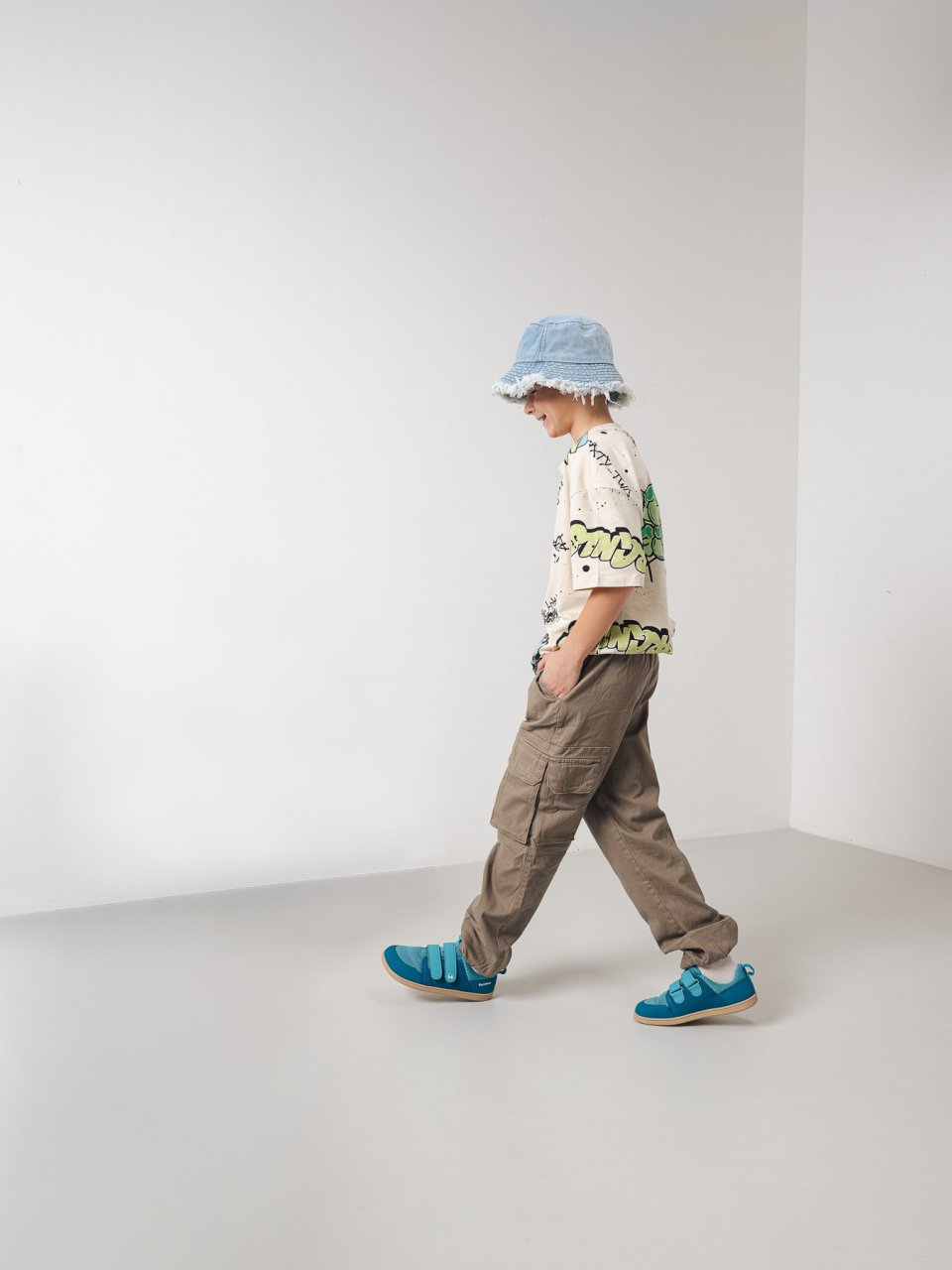 Kids barefoot sneakers Be Lenka Bounty Junior - Aqua