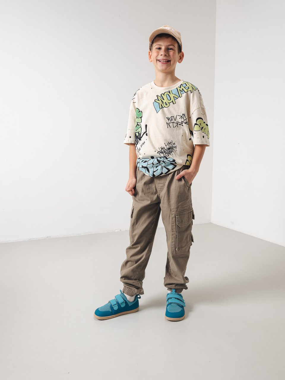 Kids barefoot sneakers Be Lenka Bounty Junior - Aqua