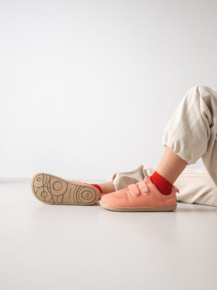 Kids barefoot sneakers Be Lenka Bounty Kids - Coral Pink