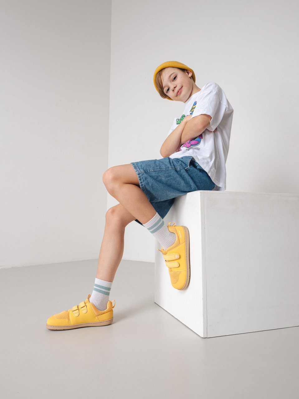 Kids barefoot sneakers Be Lenka Bounty Kids - Yellow