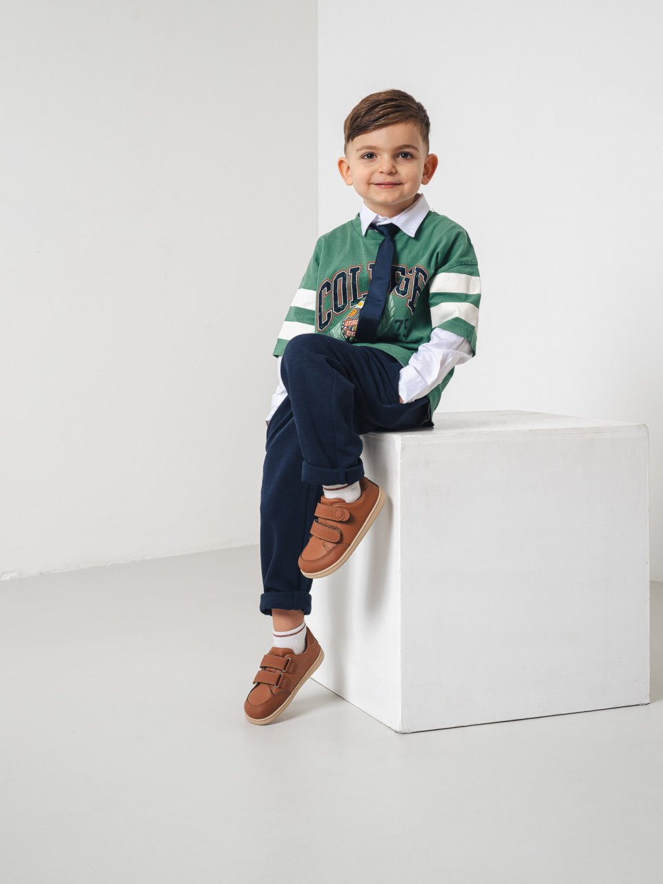 Kids barefoot sneakers Be Lenka Energise Preschool - Brown