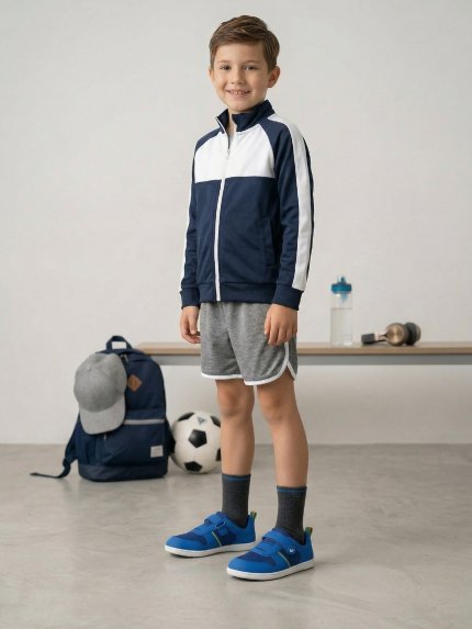 Kids Barefoot Sneakers Be Lenka Glade Kids - Blue & Green