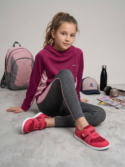 Kids Barefoot Sneakers Be Lenka Glade Kids - Dark Pink