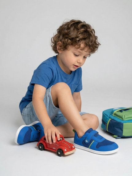 Kids Barefoot Sneakers Be Lenka Glade Preschool - Blue & Green
