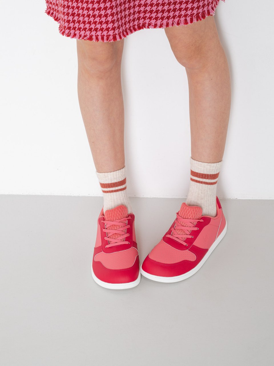 Kids barefoot sneakers Be Lenka Scoot Junior - Light & Dark Pink