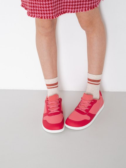 Kids barefoot sneakers Be Lenka Scoot Junior - Light & Dark Pink