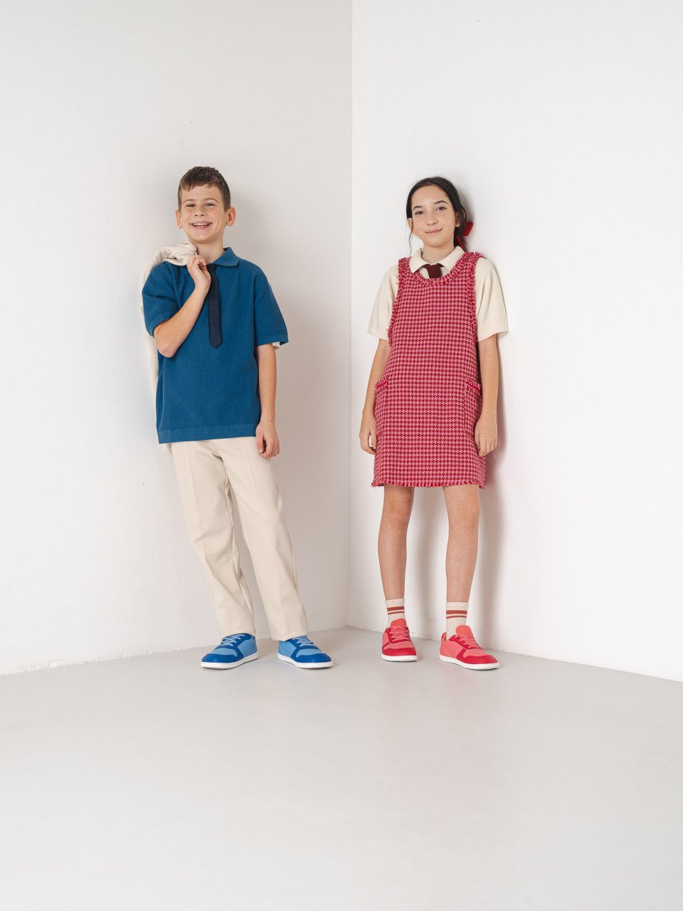 Kids barefoot sneakers Be Lenka Scoot Junior - Light & Royale Blue