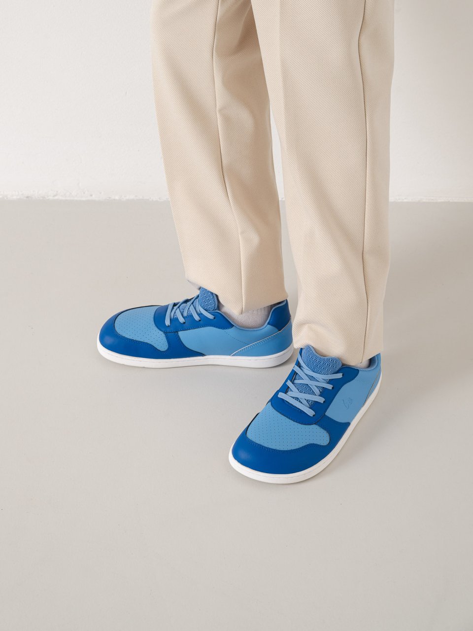 Kids barefoot sneakers Be Lenka Scoot Junior - Light & Royale Blue