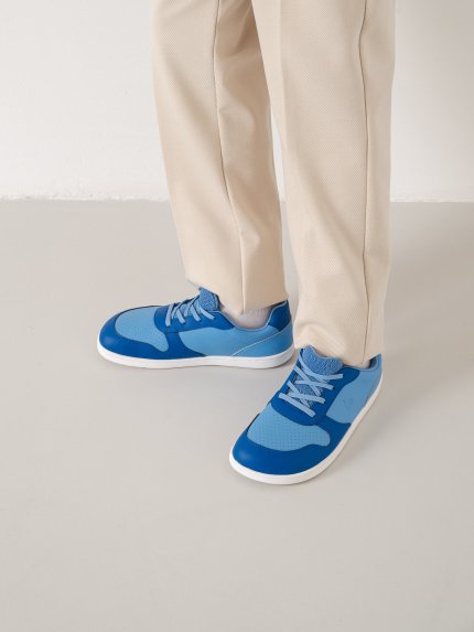 Kids barefoot sneakers Be Lenka Scoot Junior - Light & Royale Blue