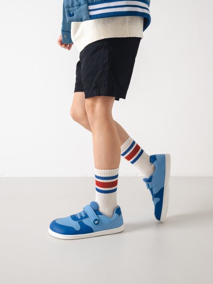 Kids barefoot sneakers Be Lenka Scoot Kids - Light & Royale Blue