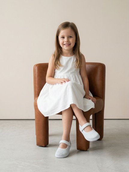 Kids Barefoot Sneakers Be Lenka Tinkee Kids - White Sparkle