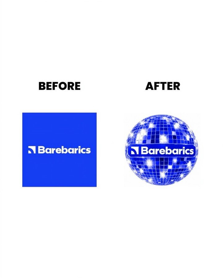Our logo is having a glitter p