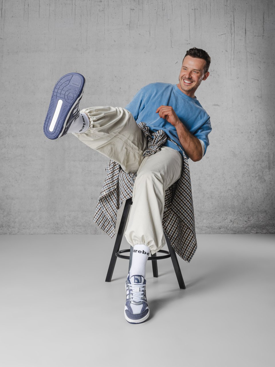 Barefoot Sneakers Barebarics Dropsta - Blue & Silver