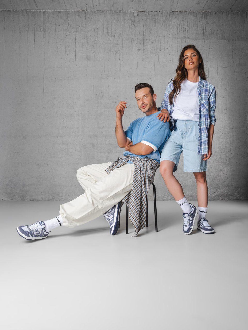 Barefoot Sneakers Barebarics Dropsta - Blue & Silver