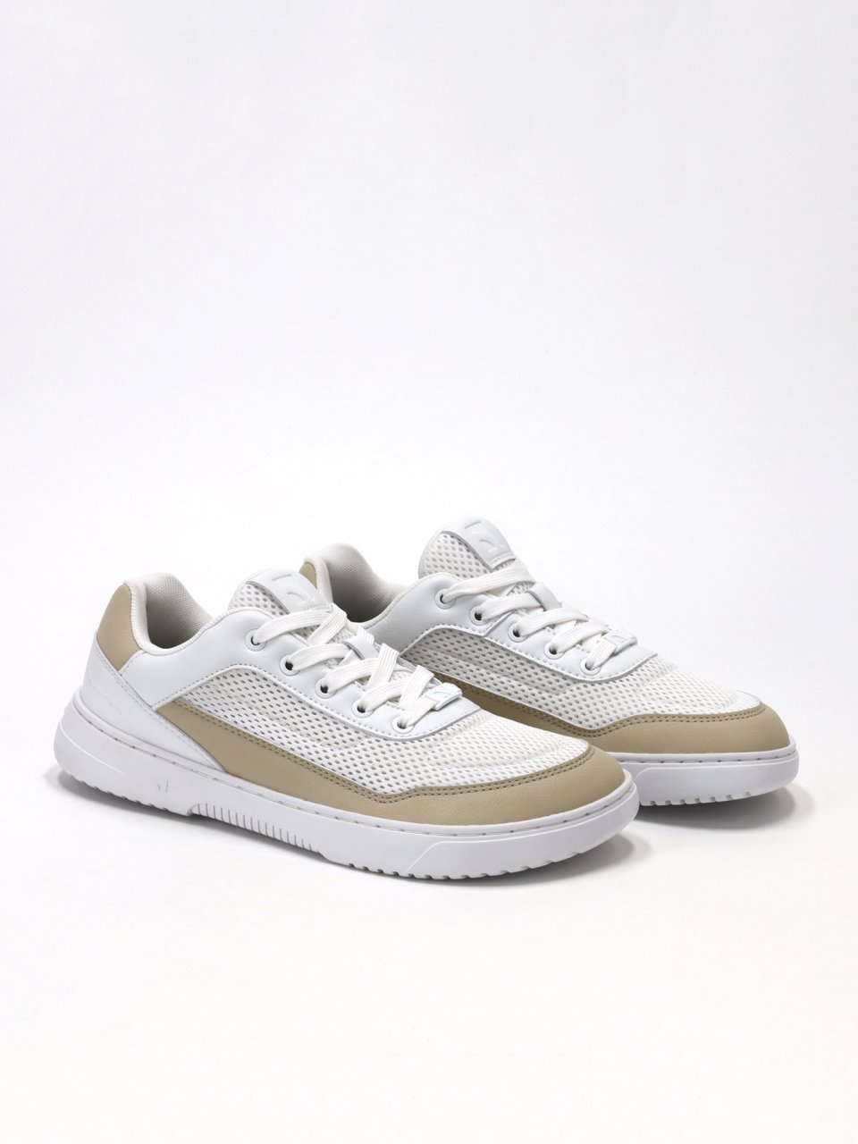 Barefoot Sneakers Barebarics Vaporo - White & Beige